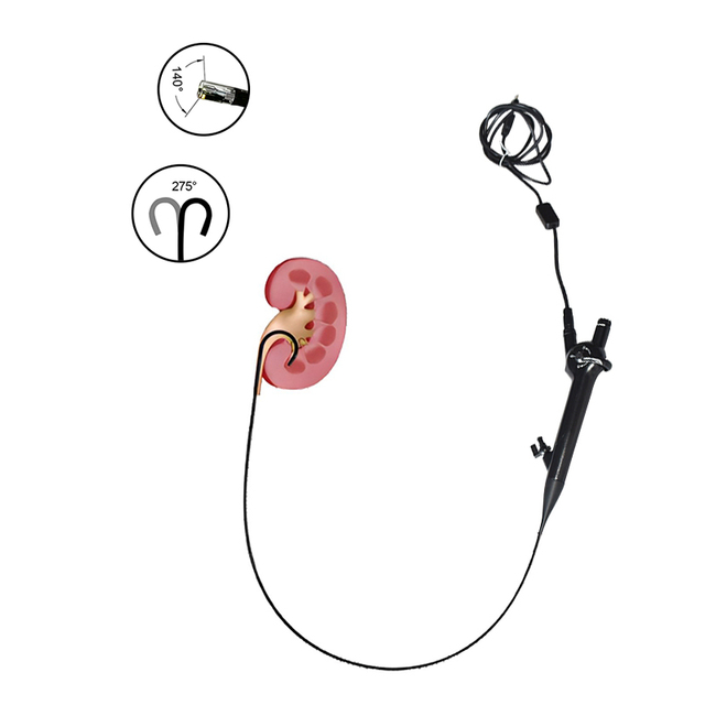 HD Electric Urology Reusable Metal Ureteroscope Flexible