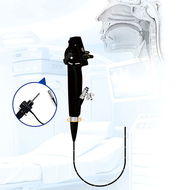 GEIWRE Electronic Rhinolaryngoscope, Reusable Flexible Video Nasopharyngoscope for ENT Clinic